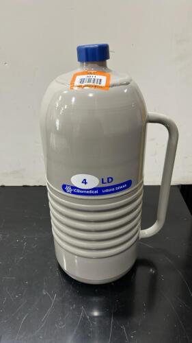 IC Biomedical 4LDB 4-Liter Liquid Nitrogen Storage Dewar with Handle, Serial 10D22331255